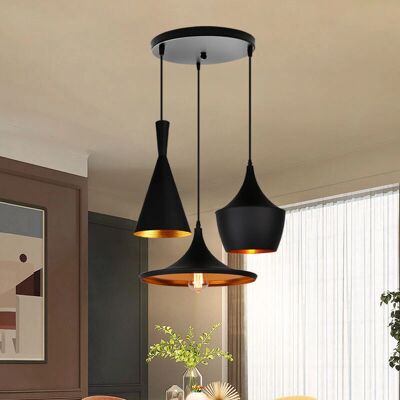 Axhup Vintage Pendant Lamp - 3-Light Industrial Ceiling Light Axhup Vintage Pendant Lamp - 3-Light Industrial Ceiling Light