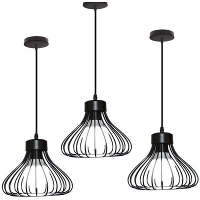 AXHUP Vintage Industrial Pendant Light Ø23cm Black - Pendant Lamp AXHUP Vintage Industrial Pendant Light Ø23cm Black - Pendant Lamp