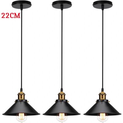 AXHUP Vintage Industrielle Pendelleuchte - Ø22cm E27 für Schlafzimmer Küche Esstisch AXHUP Vintage Industrielle Pendelleuchte - Ø22cm E27 für Schlafzimmer Küche Esstisch