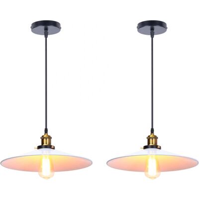 Harmonious White Vintage Retro 36cm Ceiling Lamp - Ceiling Light Harmonious White Vintage Retro 36cm Ceiling Lamp - Ceiling Light