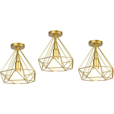 Hochwertige 25cm Diamant-Deckenleuchte - Industrieller Stil Hochwertige 25cm Diamant-Deckenleuchte - Industrieller Stil
