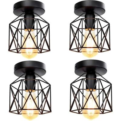 AXHUP Ceiling Light - Vintage Industrial Black E27 60W AXHUP Ceiling Light - Vintage Industrial Black E27 60W