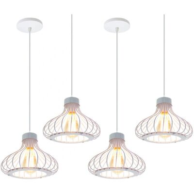 AXHUP Vintage Pendelleuchte mit 23cm Gitter - Deckenleuchte AXHUP Vintage Pendelleuchte mit 23cm Gitter - Deckenleuchte