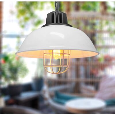 AXHUP Vintage Industrial Pendant Lamp - Ø33cm Metal Cage Chandelier AXHUP Vintage Industrial Pendant Lamp - Ø33cm Metal Cage Chandelier