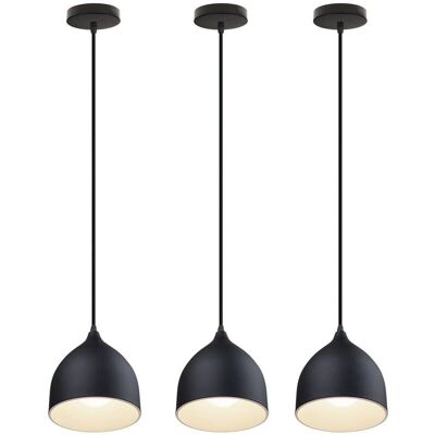 AXHUP Moderne Hängelampe Schwarz - Deckenleuchte für Wohnzimmer & Küche AXHUP Moderne Hängelampe Schwarz - Deckenleuchte für Wohnzimmer & Küche