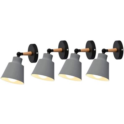 H&H Vintage Industrie Wandlampe 4X - E27 Decken- oder Wandleuchte H&H Vintage Industrie Wandlampe 4X - E27 Decken- oder Wandleuchte