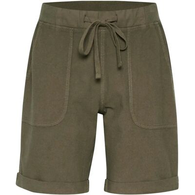 KAFFE Naya Shorts - Khaki/Green - Casual Summer Wear KAFFE Naya Shorts - Khaki/Green - Casual Summer Wear
