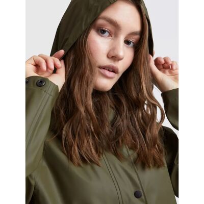 ICHI IHTazi Regenjacke - Lang, Grün, Casual ICHI IHTazi Regenjacke - Lang, Grün, Casual