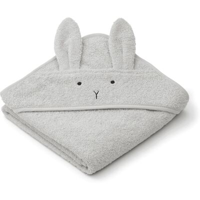 Liewood Rabbit Grau Kapuzenhandtuch - 70x70cm - Bio-Baumwolle Liewood Rabbit Grau Kapuzenhandtuch - 70x70cm - Bio-Baumwolle