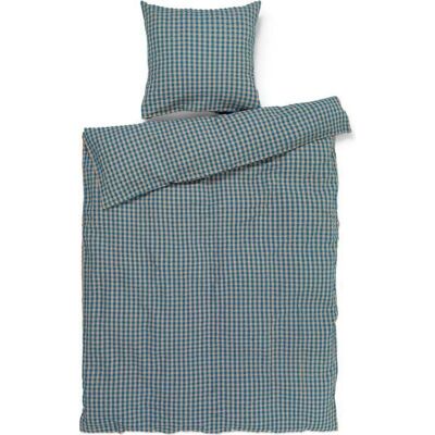 Juna Conjunto de Ropa de Cama Orgánico - Azul/Okra - Juego de cama Juna Conjunto de Ropa de Cama Orgánico - Azul/Okra - Juego de cama