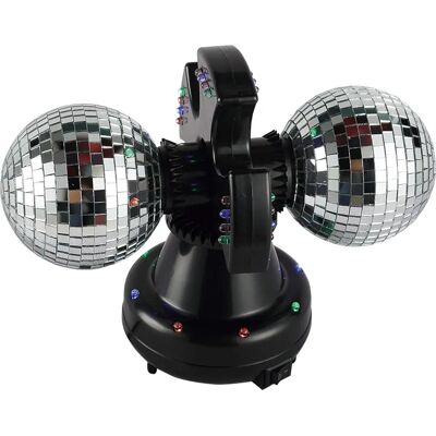 Music Legs Twin Mirror Ball Lampe LED - Discokugel Music Legs Twin Mirror Ball Lampe LED - Discokugel