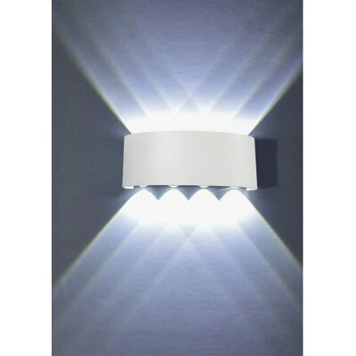AXHUP - LED Wall Lamp 8W Aluminum - White - LED wall lamp AXHUP - LED Wall Lamp 8W Aluminum - White - LED wall lamp