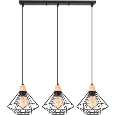 AXHUP 3 Black Industrial Ceiling Lamp - Ceiling Light Fixture AXHUP 3 Black Industrial Ceiling Lamp - Ceiling Light Fixture