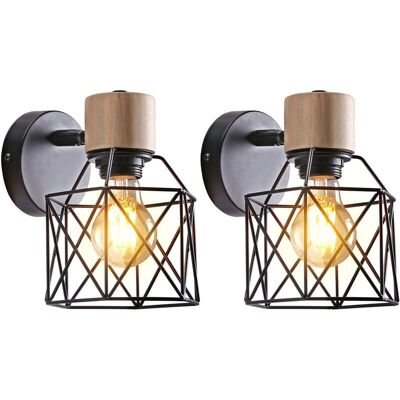 Hight Quality Metal Wood Wall Lamp - Industrial Modern Design Hight Quality Metal Wood Wall Lamp - Industrial Modern Design