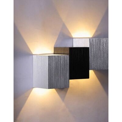 AXHUP Lampada da Parete LED - 6W Luce in Alluminio per Interni AXHUP Lampada da Parete LED - 6W Luce in Alluminio per Interni