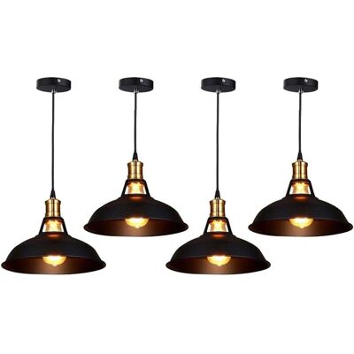 AXHUP Vintage Pendant Lamp - E27 Industrial Ceiling Light - 60W Max AXHUP Vintage Pendant Lamp - E27 Industrial Ceiling Light - 60W Max