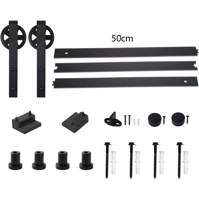 Axhup - Sliding Door Hardware Kit with Large Rollers - 180cm Axhup - Sliding Door Hardware Kit with Large Rollers - 180cm