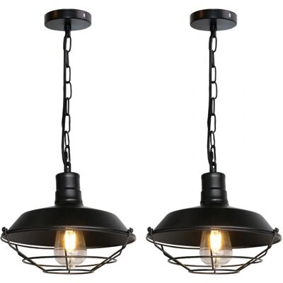 AXHUP Vintage Industrial Pendant Light - E27, Adjustable Chain AXHUP Vintage Industrial Pendant Light - E27, Adjustable Chain