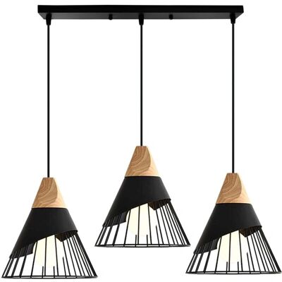 AXHUP Retro Vintage Pendant Lamp - Badminton Design - 3 Lights AXHUP Retro Vintage Pendant Lamp - Badminton Design - 3 Lights