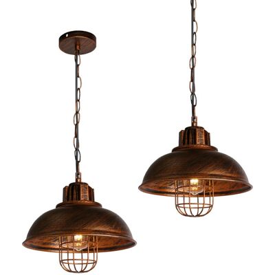 AXHUP Vintage Industrielle Hängelampe Ø33cm - Deckenleuchte für Küche AXHUP Vintage Industrielle Hängelampe Ø33cm - Deckenleuchte für Küche