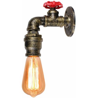 AXHUP - Lampada da Parete con Tubo d'Acqua Industriale - Decor Steampunk Vintage AXHUP - Lampada da Parete con Tubo d'Acqua Industriale - Decor Steampunk Vintage