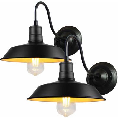 AXHUP 2X Vintage Wandleuchte - Retro E27 Innenbeleuchtung AXHUP 2X Vintage Wandleuchte - Retro E27 Innenbeleuchtung