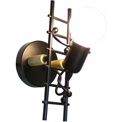 AXHUP - Humanoid Wall Lamp - Black - 16.5x18 cm - Wall lamp AXHUP - Humanoid Wall Lamp - Black - 16.5x18 cm - Wall lamp