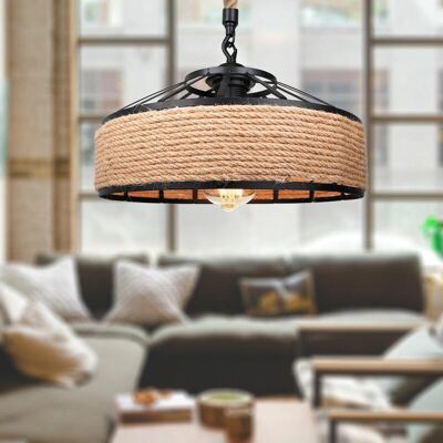 AXHUP Hemp Rope Pendant Lamp - Industrial Style - 30cm AXHUP Hemp Rope Pendant Lamp - Industrial Style - 30cm
