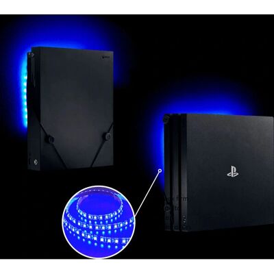 Floating Grip LED Streifen - 50cm Blau USB Gaming Setup Floating Grip LED Streifen - 50cm Blau USB Gaming Setup