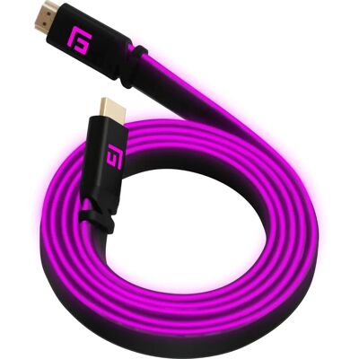 Floating Grip FG-HDMILED-300-PINK - 3 m HDMI Kabel - Schwarz Floating Grip FG-HDMILED-300-PINK - 3 m HDMI Kabel - Schwarz
