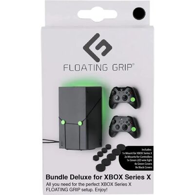 Floating Grip Xbox Series X Wandhalterung - Platzsparend & LED-Set Floating Grip Xbox Series X Wandhalterung - Platzsparend & LED-Set