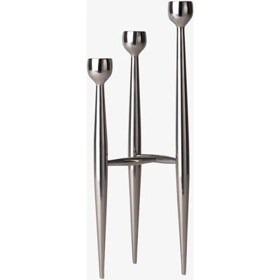 Spring Copenhagen - Rustfrit stål Apollo lysestage - 32cm - Sølv - Modern klassisk dekoration Spring Copenhagen - Rustfrit stål Apollo lysestage - 32cm - Sølv - Modern klassisk dekoration