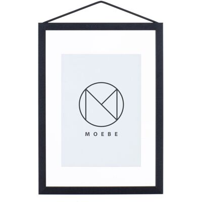 Moebe - Cadre en Métal Noir A5 - Décoration Murale Minimaliste - Publicité Moebe - Cadre en Métal Noir A5 - Décoration Murale Minimaliste - Publicité