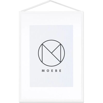 Cadre photo MOEBE blanc A3 - Design minimaliste - Publicité Cadre photo MOEBE blanc A3 - Design minimaliste - Publicité
