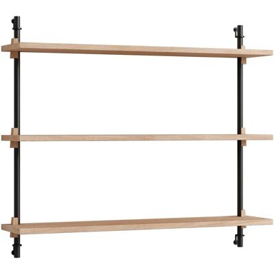 Moebe Vegghylle - Naturlig Tre - 3 Hyller - Veggmontering - Modulært Design Moebe Vegghylle - Naturlig Tre - 3 Hyller - Veggmontering - Modulært Design