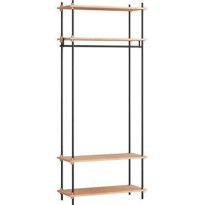 Moebe - Shelving System - Oak/Black - Klesskap Moebe - Shelving System - Oak/Black - Klesskap