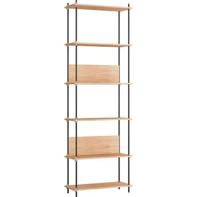 Moebe - S.255.1.A - Oak/Black - Shelving System Moebe - S.255.1.A - Oak/Black - Shelving System