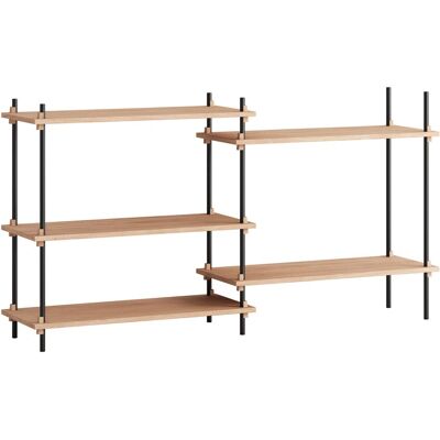 Sistema di scaffalature Moebe - Legno Naturale - 85x162 cm - Sistema di scaffalature Sistema di scaffalature Moebe - Legno Naturale - 85x162 cm - Sistema di scaffalature