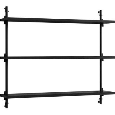 Moebe Veggmontert Hylle 85x85 cm - Svart - Justerbar & Modulær Moebe Veggmontert Hylle 85x85 cm - Svart - Justerbar & Modulær