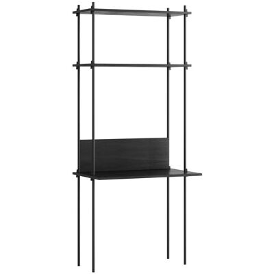 Moebe Hyllesystem - Justerbar - 200x85 cm - Svart Moebe Hyllesystem - Justerbar - 200x85 cm - Svart
