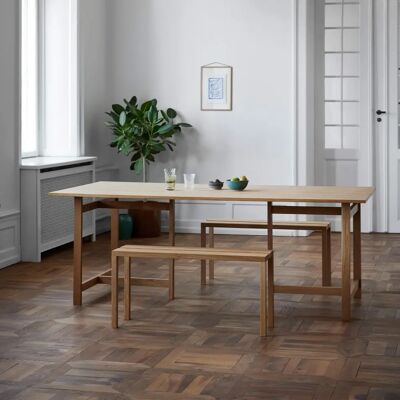 Table à manger Moebe T-Frame 220x90 cm - Chêne - Publicité Table à manger Moebe T-Frame 220x90 cm - Chêne - Publicité