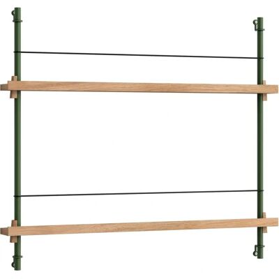 MOEBE Modulært Hyllesystem - Naturlig Tre, Grangrønn, Mørk Blå MOEBE Modulært Hyllesystem - Naturlig Tre, Grangrønn, Mørk Blå