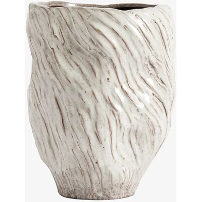 Muubs Mud Beige Vase - Organisk rund stentøj Muubs Mud Beige Vase - Organisk rund stentøj