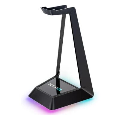 Support pour casque Fourze HS100 avec éclairage RGB et chargeur Qi sans fil - Publicité Support pour casque Fourze HS100 avec éclairage RGB et chargeur Qi sans fil - Publicité