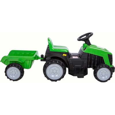 Azeno 6V Elektrisk Traktor med Släpvagn - Leksak för barn Azeno 6V Elektrisk Traktor med Släpvagn - Leksak för barn