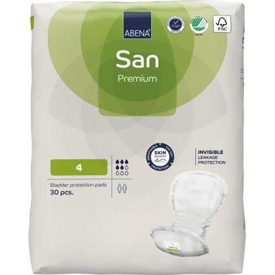Abena San 4 Premium puder (30 stk.) Abena San 4 Premium puder (30 stk.)