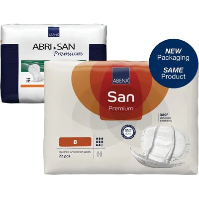 Abena Abri San Premium N°8 - Inkontinensskydd - 2500ml Abena Abri San Premium N°8 - Inkontinensskydd - 2500ml