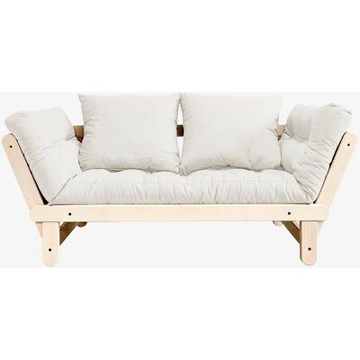 Karup Design Beat Sovesofa - Naturligt Træ, Justerbare Armlæn, 75x200cm Karup Design Beat Sovesofa - Naturligt Træ, Justerbare Armlæn, 75x200cm