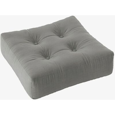 KARUP DESIGN More Pouf - Bomuldsblanding, Grå, 70x70x22 cm - Pouf KARUP DESIGN More Pouf - Bomuldsblanding, Grå, 70x70x22 cm - Pouf