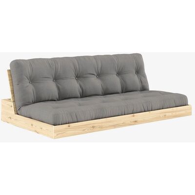 Canapé convertible Karup Design - Pin naturel Gris - 196x110x72cm - Polyvalent Moderne - Publicité Canapé convertible Karup Design - Pin naturel Gris - 196x110x72cm - Polyvalent Moderne - Publicité